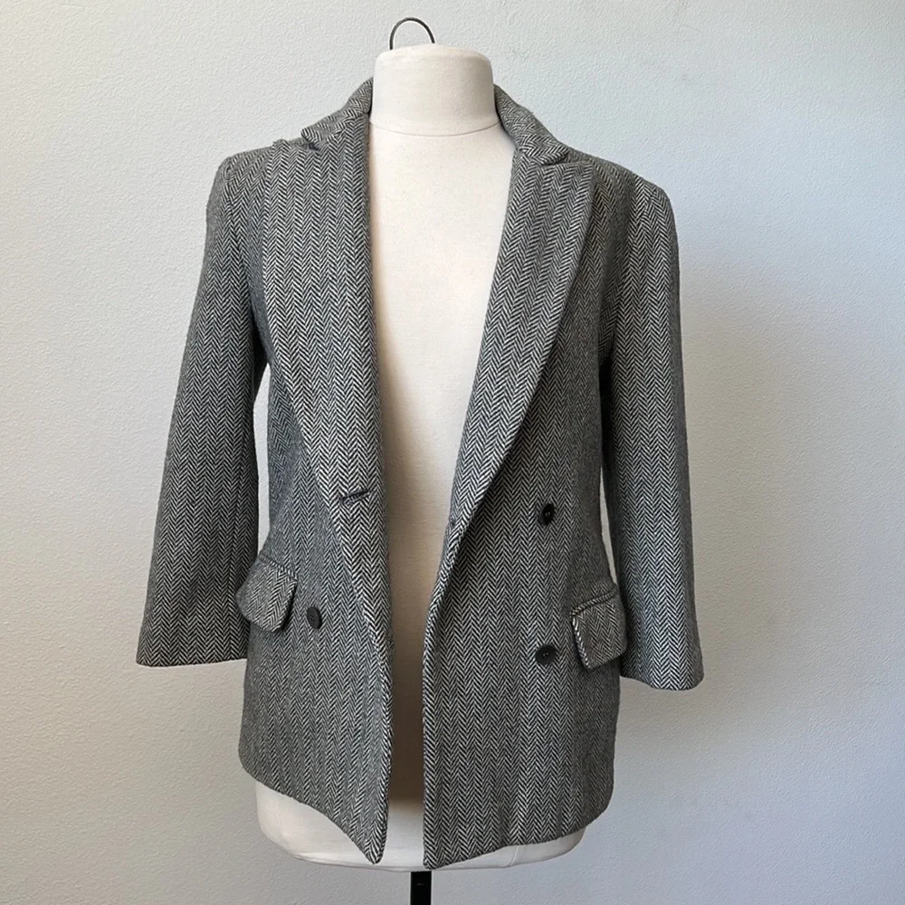 J. Crew Woman WOOL Blazer Jacket Size 4